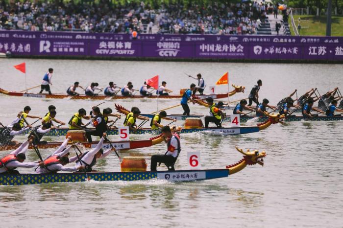 2024中华龙舟大赛首站盐城打响：五大组别决赛队